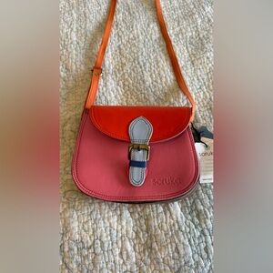 SORUKA Leather Crossbody Bag NWT